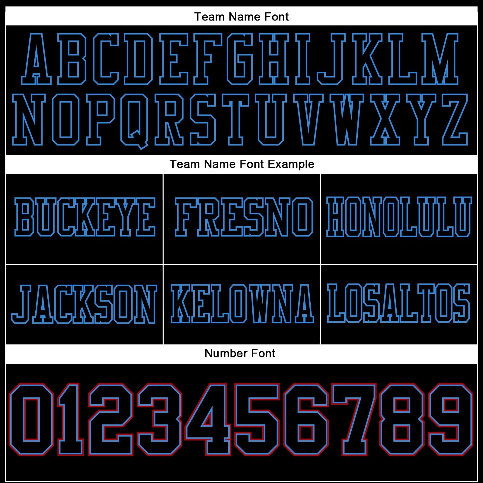 Custom Black Powder Blue-Red Authentic Football Jersey photo 3