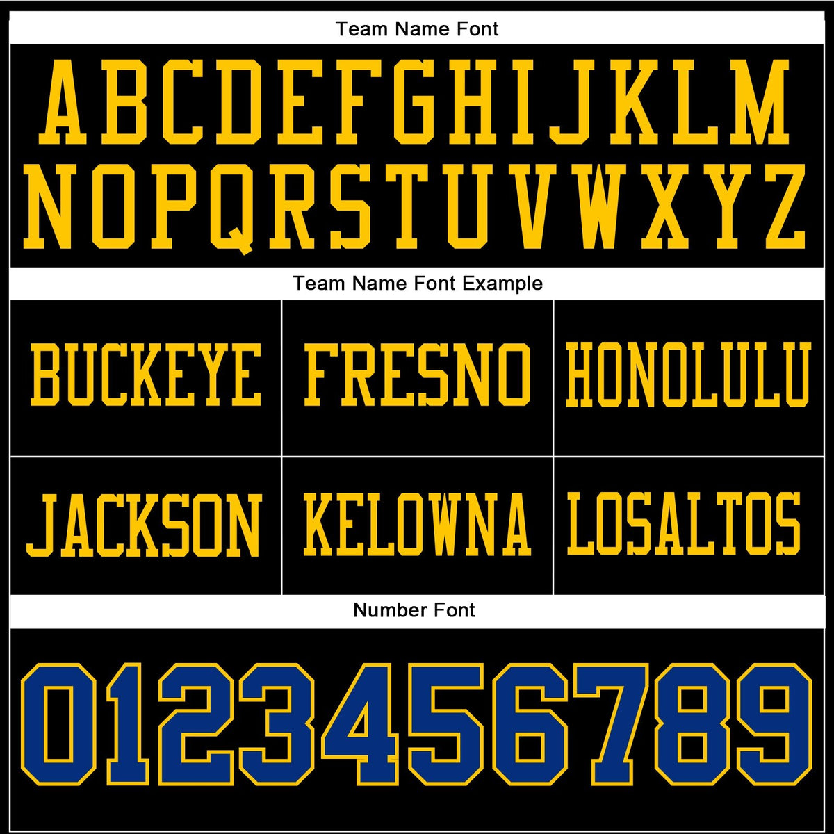 Custom Black Royal-Yellow Authentic Football Jersey photo 3