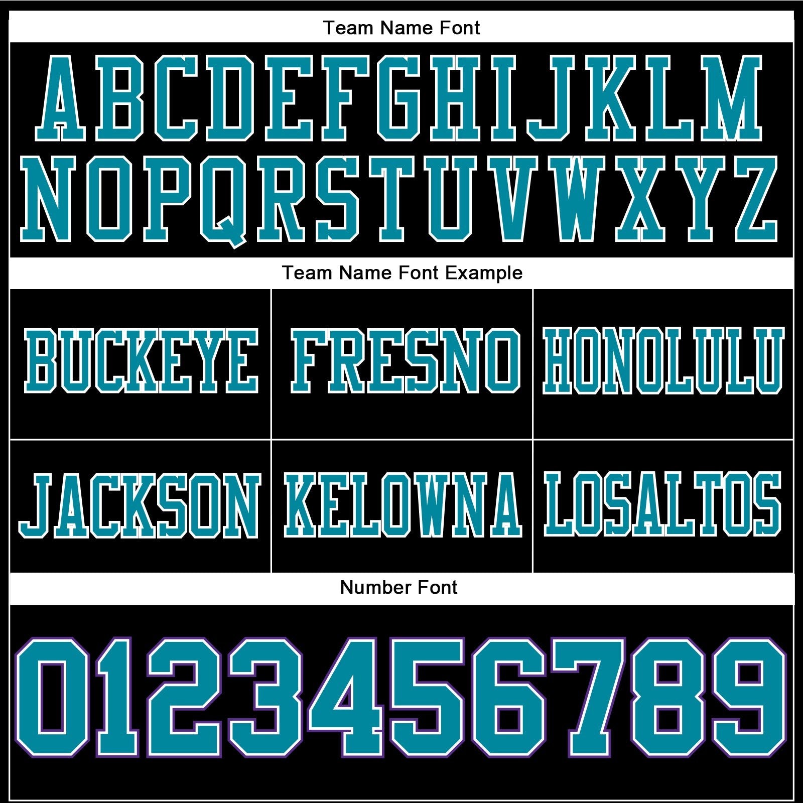 Custom Black Teal-Purple Authentic Football Jersey photo 3