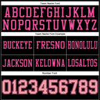 Custom Black Medium Pink-Pink Authentic Football Jersey photo 3