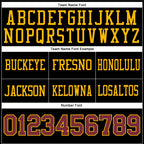 Custom Black Burgundy-Gold Authentic Football Jersey photo 3