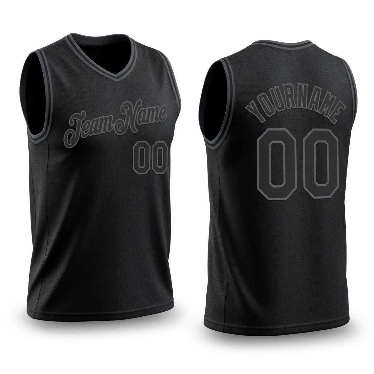 Custom Black Steel Gray Authentic Throwback Basketball Jersey