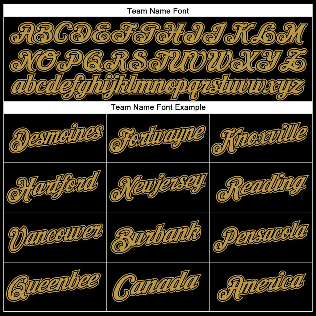 Custom Stitched Black Old Gold Sports Pullover Sweatshirt Hoodie photo 4