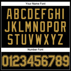 Custom Stitched Black Old Gold Sports Pullover Sweatshirt Hoodie photo 5