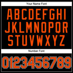 Custom Stitched Black Orange-White Sports Pullover Sweatshirt Hoodie photo 5