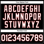 Custom Stitched Black White-Red Sports Pullover Sweatshirt Hoodie photo 5