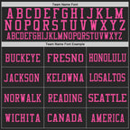 Custom Black Teal-Pink Mesh Authentic Throwback Football Jersey photo 2