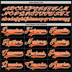 Custom Black Orange-White Hockey Jersey photo 3