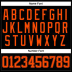 Custom Black Orange Hockey Jersey photo 4