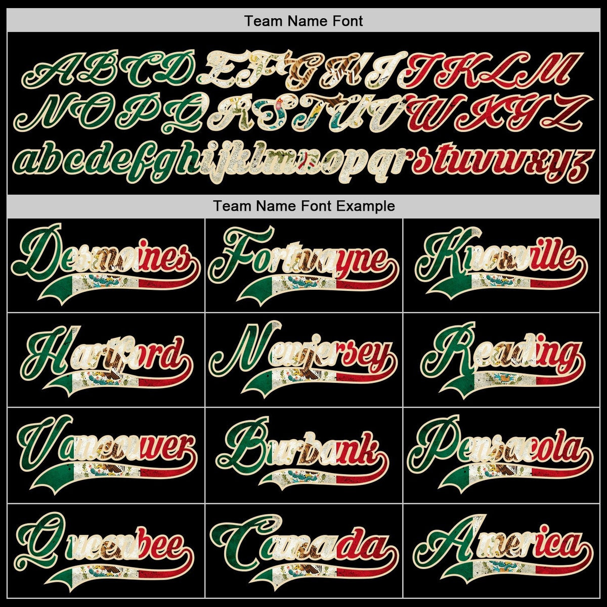 Custom Black Vintage Mexican Flag-Cream Hockey Jersey photo 3