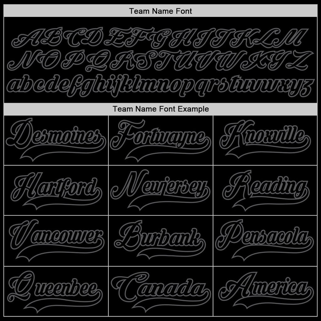 Custom Black Steel Gray Hockey Jersey photo 3