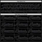 Custom Black Steel Gray Hockey Jersey photo 3