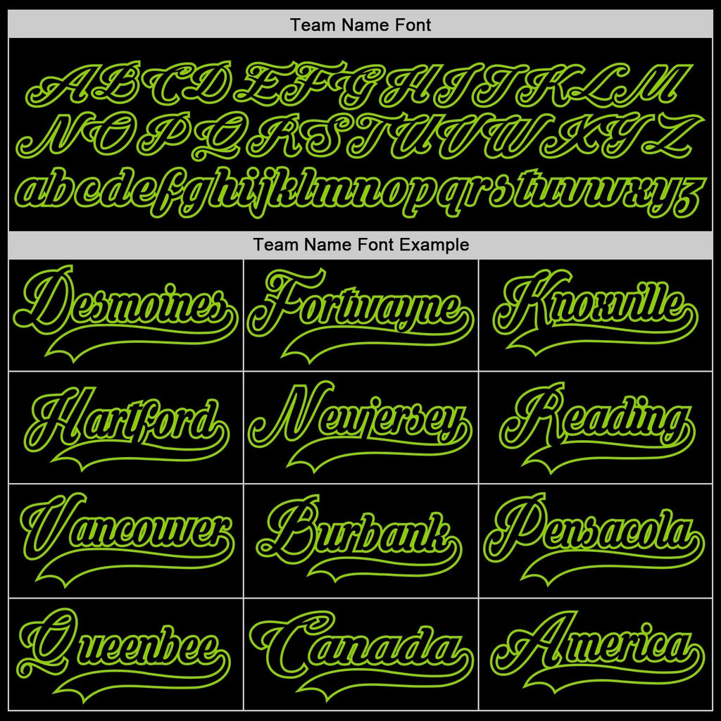 Custom Black Neon Green Hockey Jersey photo 3
