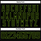 Custom Black Neon Green Hockey Jersey photo 4