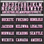 Custom Black White-Pink Mesh Authentic Football Jersey photo 2