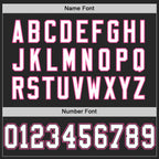 Custom Black White-Pink Mesh Authentic Football Jersey photo 3