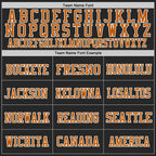 Custom Black Teal-Texas Orange Mesh Authentic Football Jersey photo 2