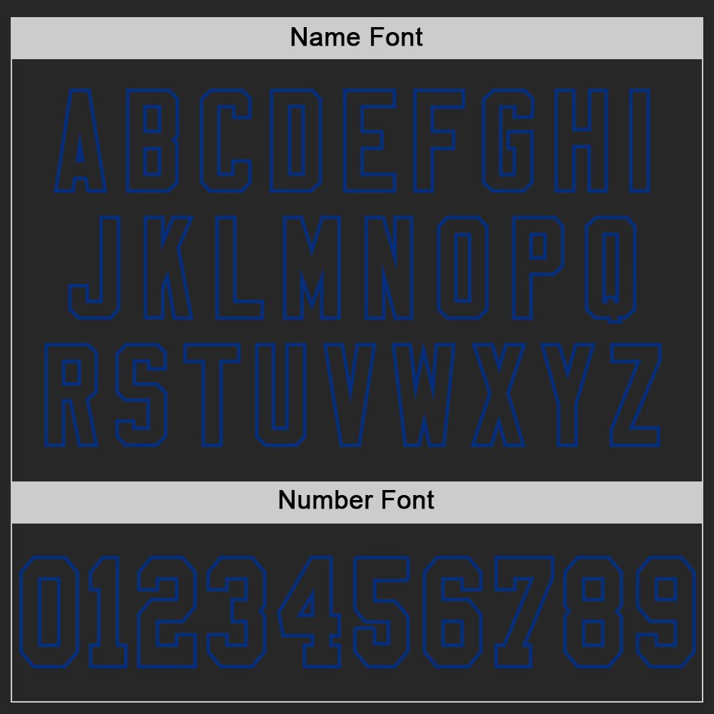 Custom Black Royal Mesh Authentic Football Jersey photo 3