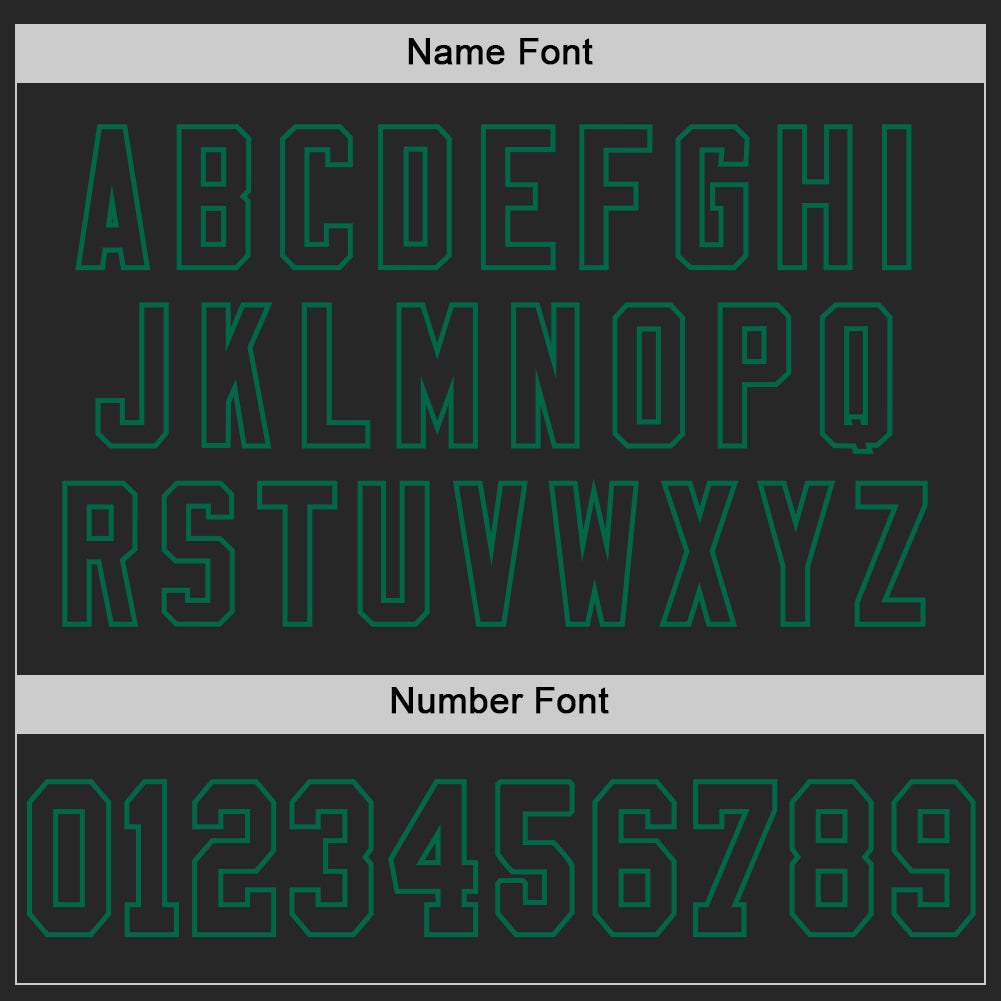 Custom Black Kelly Green Mesh Authentic Football Jersey photo 3