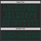 Custom Black Kelly Green Mesh Authentic Football Jersey photo 3