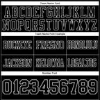 Custom Black White Authentic Football Jersey photo 4