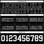 Custom Black White Authentic Football Jersey photo 4