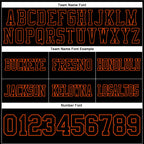 Custom Black Orange Authentic Football Jersey photo 4