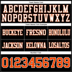 Custom Black Orange-White Authentic Football Jersey photo 4