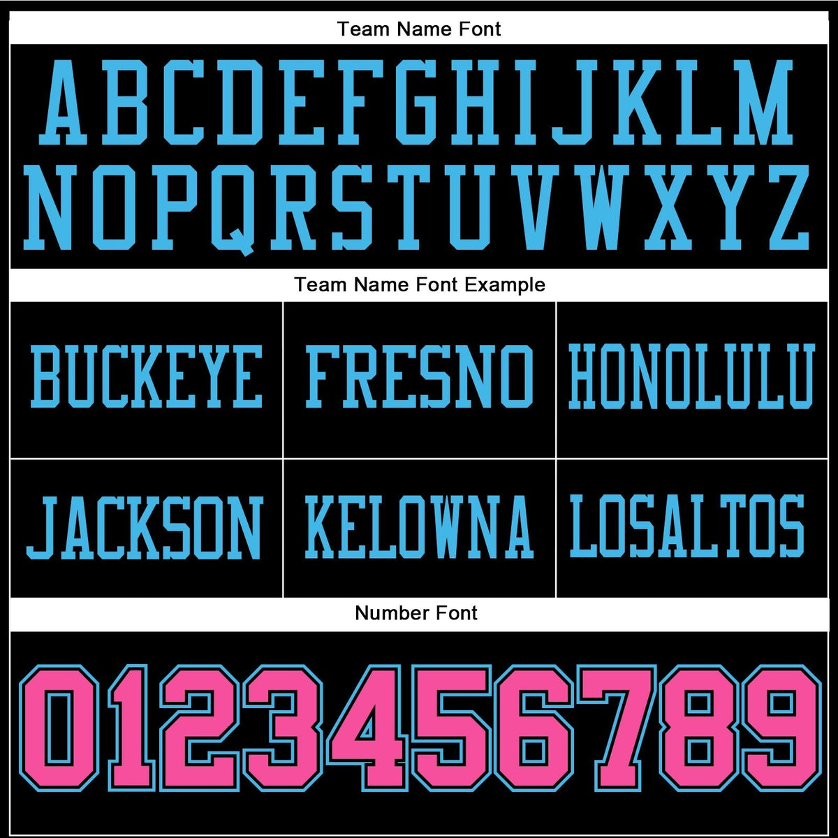 Custom Black Pink-Sky Blue Authentic Football Jersey photo 3