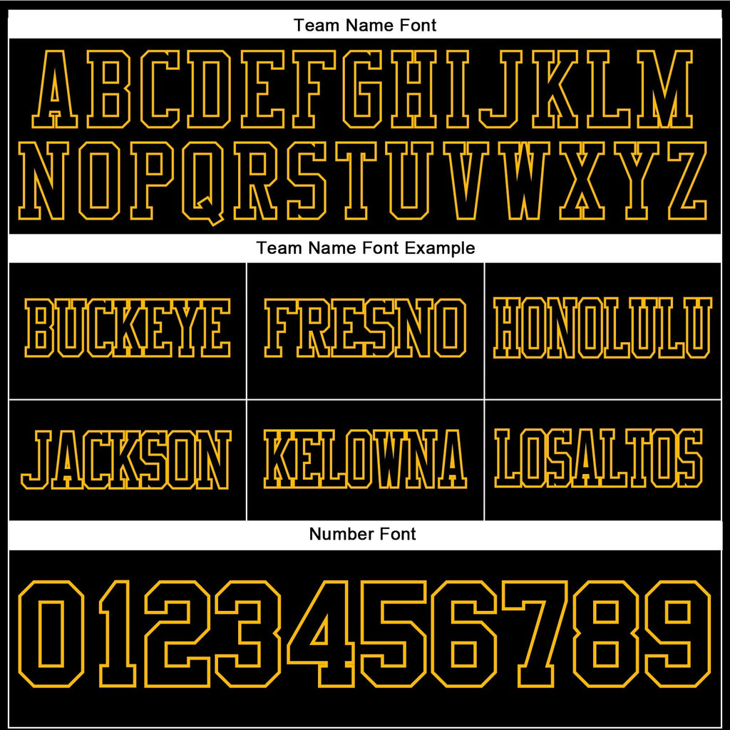 Custom Black Gold Authentic Football Jersey photo 4