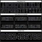 Custom Black Gray Authentic Football Jersey photo 4