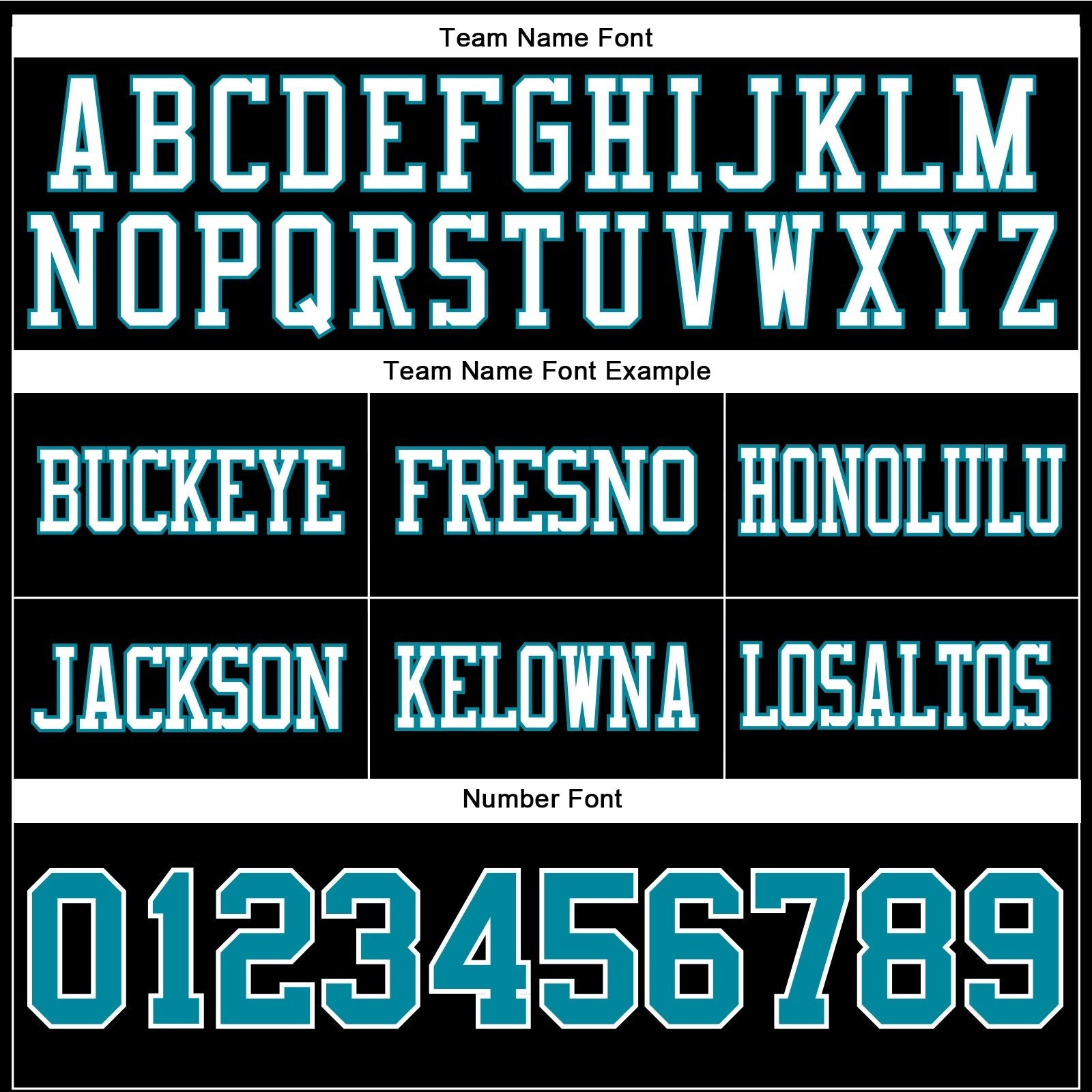Custom Black Teal-White Authentic Football Jersey photo 4