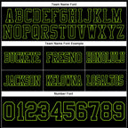 Custom Black Neon Green Authentic Football Jersey photo 4