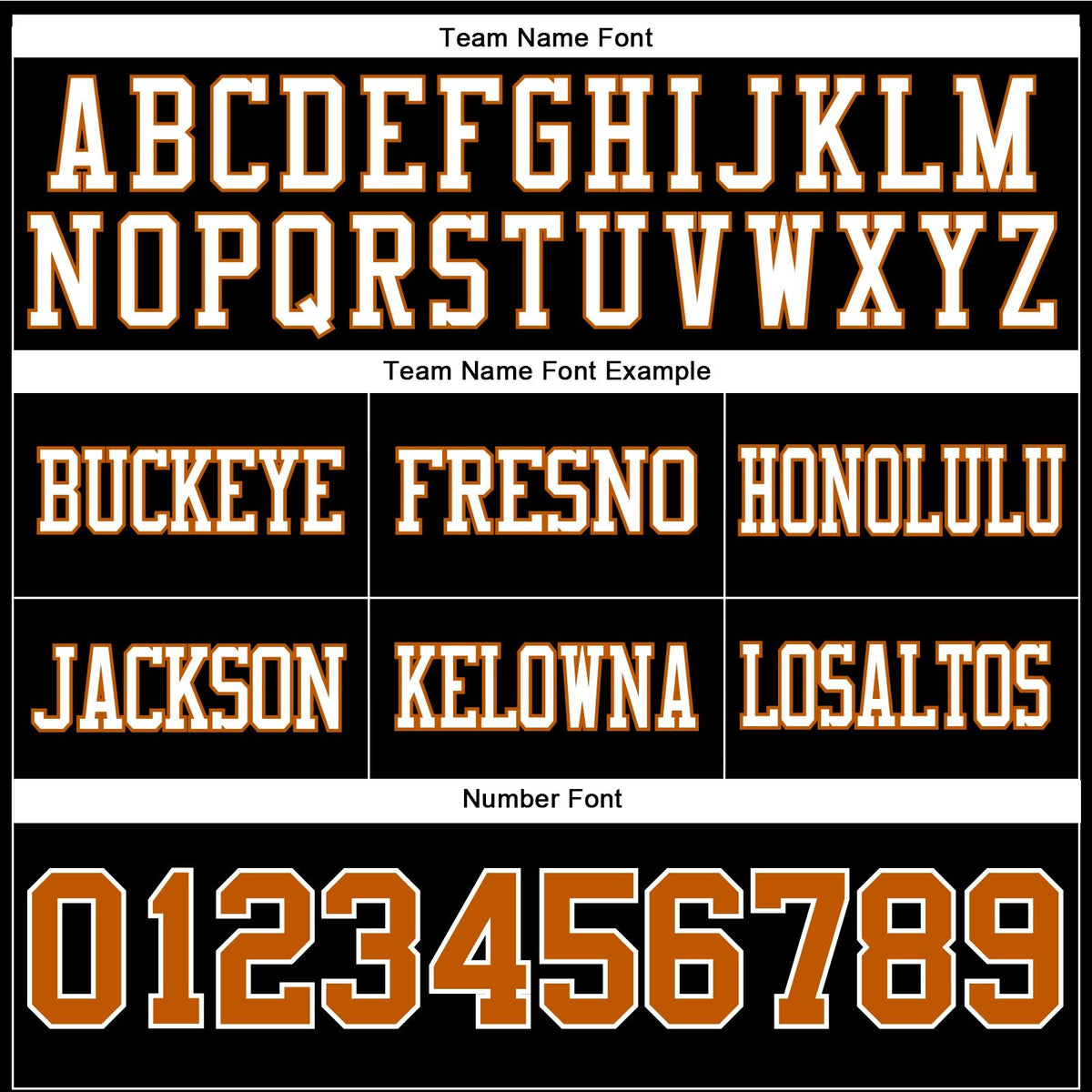 Custom Black Texas Orange-White Authentic Football Jersey photo 3