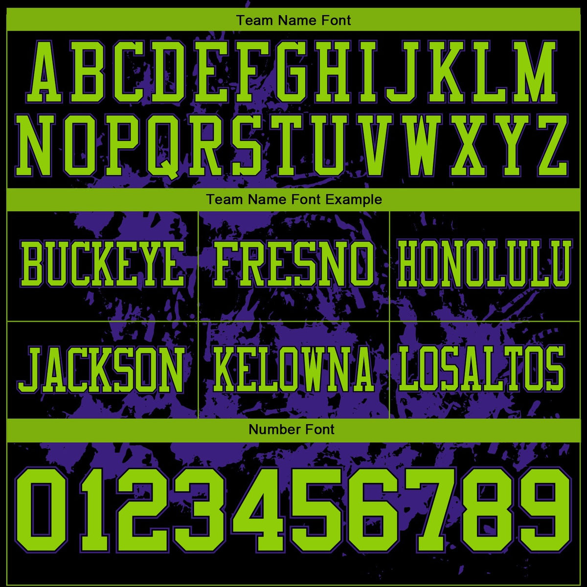 Custom Black Neon Green-Purple 3D Pattern Splash Authentic Football Jersey photo 3