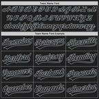 Custom Stitched Black Gray Baseball Pullover Sweatshirt Hoodie photo 3