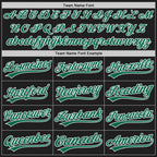 Custom Stitched Black Kelly Green-White Baseball Pullover Sweatshirt Hoodie photo 3