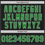 Custom Stitched Black Grass Green-White Baseball Pullover Sweatshirt Hoodie photo 4
