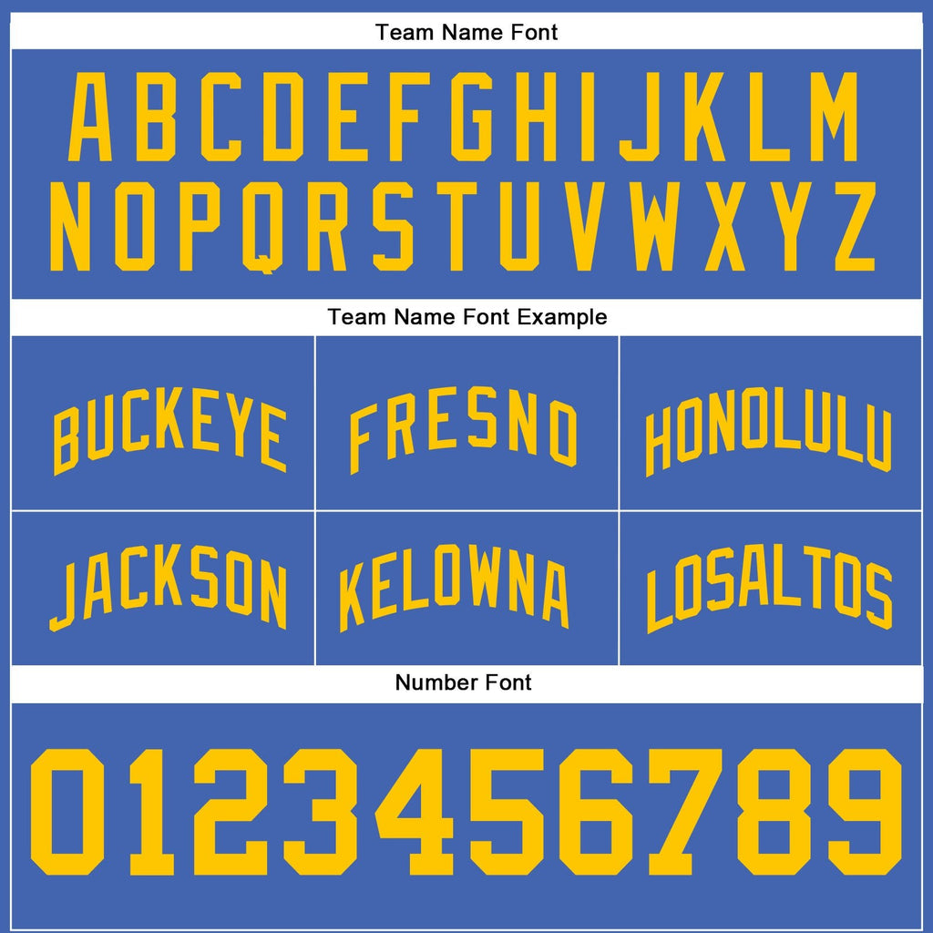 Custom Blue Gold-White Authentic Throwback Basketball Shorts photo 2