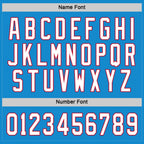 Custom Blue White-Red Hockey Jersey photo 3