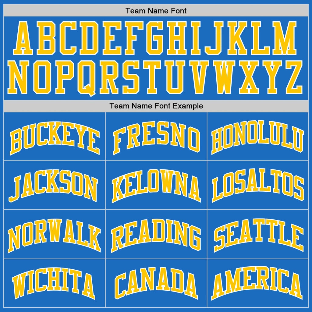 Custom Blue Gold-White Authentic Throwback Basketball Jersey photo 2