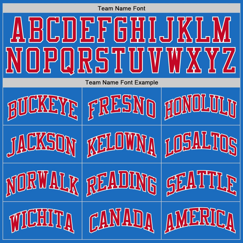 Custom Blue Red-White Authentic Throwback Basketball Jersey photo 2