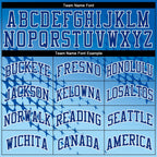 Custom Blue Royal-Light Blue Round Neck Sublimation Basketball Uniform Jersey photo 2