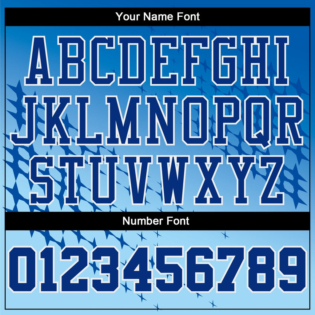 Custom Blue Royal-Light Blue Round Neck Sublimation Basketball Uniform Jersey photo 3