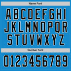Custom Blue Black-White Hockey Jersey photo 3