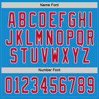 Custom Blue Red-White Hockey Jersey photo 3
