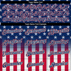 Custom Blue Red-White 3D American Flag Fashion Performance T-Shirt photo 2
