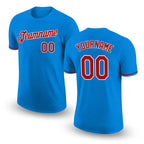 Custom Blue Red-White Performance T-Shirt