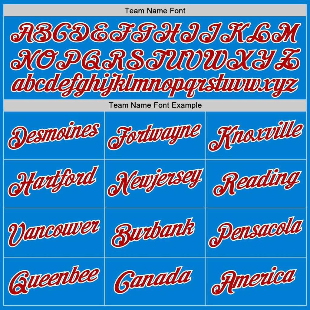 Custom Blue Red-White Performance T-Shirt photo 2