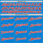 Custom Blue Red-White Performance T-Shirt photo 2